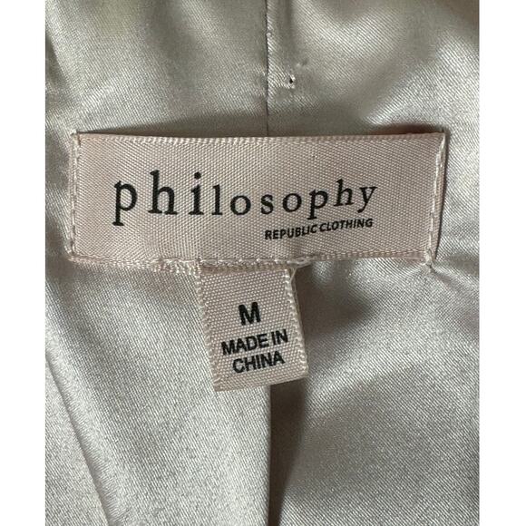 Philosophy Faux Suede Leather Moto Jacket Blush Pink Size M - Picture 5 of 12